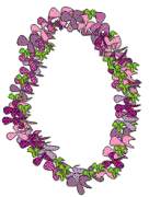 purple lei of aloha